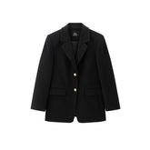 Women's Wool-Blend Tailored Long Coat